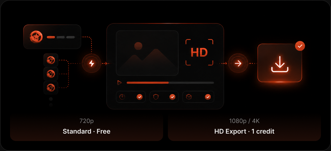 High definition video export quality comparison